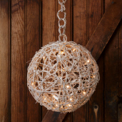 Twig Ball Light - Glittered