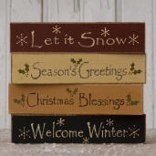 MESSAGE BLOCKS-MINI  SEASONS GREETINGS