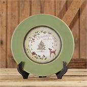 Plate - Christmas Wishes Deer