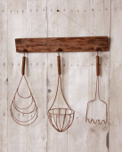 Kitchen Utensils,Rusty - Strainer, Whisk, Masher