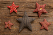 HOMESPUN STARS - VARIOUS SIZES & COLORS