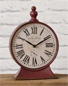 Vintage Red Mantel Clock