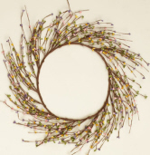 Primitive Berry - Wreath, Pink/Purple/Yellow/Green