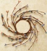 Primitive Berry - Candle Ring, Coral/Blue