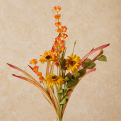 SPRAY -  MUM MIX  YELLOW/ORANGE