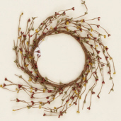 WREATH - PRIMITIVE BERRY MIX; BURG  MUSTARD  SAGE