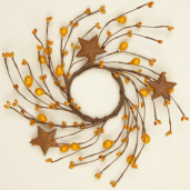 WREATH - BERRIES & RUSTY STARS