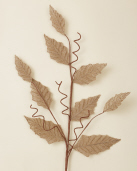 Burlap Leaves - Natural
