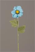 Burlap Daisy - Teal