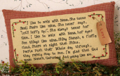 Stitchery  I Like To Walk - Pillow
