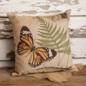PILLOW - BUTTERFLY & FERN POSTCARD