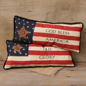 Stitchery - Pillow  American Flag  Old Glory