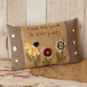 Stitchery Pillow - Find The Good In Every Day