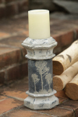 POTTERY - CANDLE HOLDER  BIRCH TREES