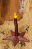 Candle Holder - Star  Burgundy