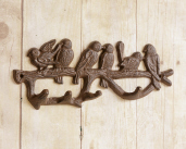 Birds  Wall Hanger  4 Hooks