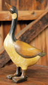 Goose - Carved Wood Look Resin  Looking Up