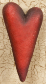Resin Heart Light Cover - Red