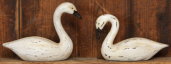 Goose Collection - White Swan Pair