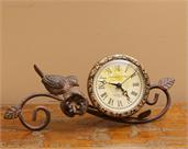 Clock W/Birds & Flowers