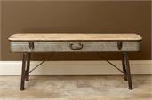 Bench - Galvanized Suitcase Style