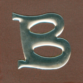Letter With Adhesive Back - B