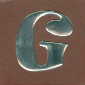 Letter With Adhesive Back - G