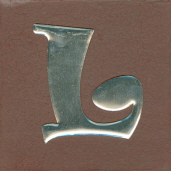 Letter With Adhesive Back - L
