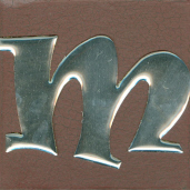 Letter With Adhesive Back - M