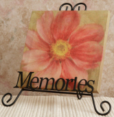 FOLDABLE FRAME/PLATE HOLDER - MEMORIES