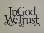 WALL DECOR - INSPIRATIONAL  IN GOD WE TRUST