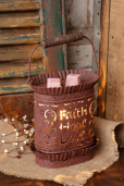 Tart Warmer - Electric Rusty Burg; Faith Hope Love