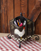 Rooster - Kitchen Tool Caddy 3 Sections