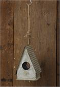 Birdhouse  Tin Roof & Jute Hanger