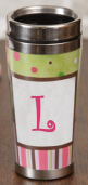 TRAVEL MUG -  MONOGRAM L