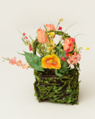 Twig Basket - Tulips & Wild Flowers