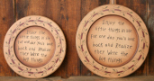 WOODEN PLATES - ENJOY THE LITTLE THINGS