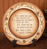 PINE WOODS - WOODEN PLATE