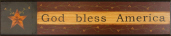 Sign  Door Board - God Bless America