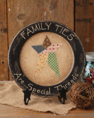 Wooden Plate - Family Ties