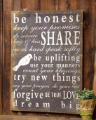 Wall Decor - Be Honest