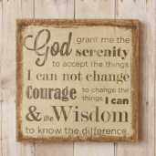 Burlap Wall Decor - God Grant Me
