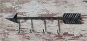 Hooks - Metal Wall Decor With Arrow And Hooks