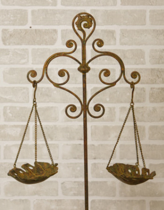 Garden Stake - Hanging  Double Birdfeeders