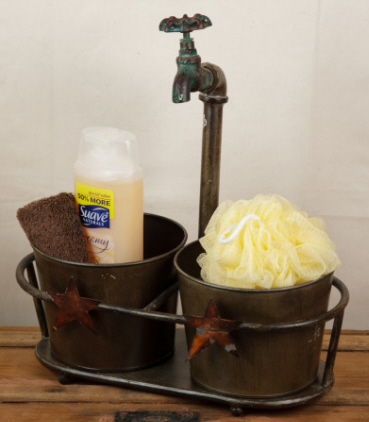 Faucet Planter Stand With 2 Buckets