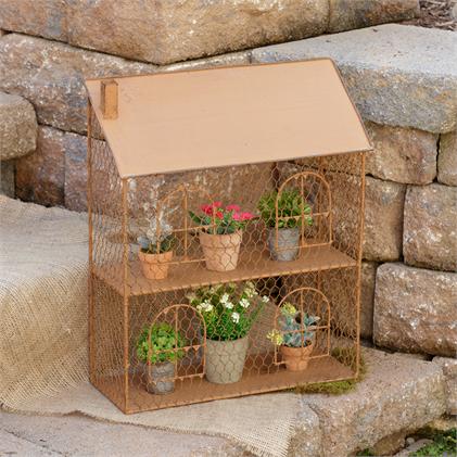 Tin House With Shelves