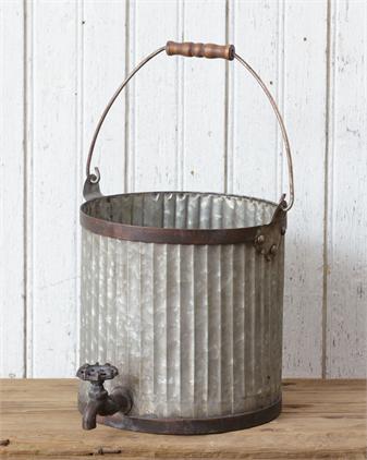 Vintage Faucet Pail
