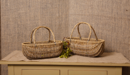 Basket - Willow  Oblong  Nested Set
