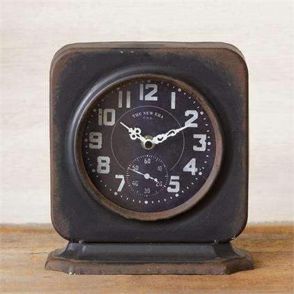 Vintage Black Metal Clock