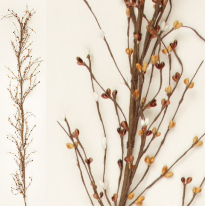 Garland - Cream  Dark & Light Tan Berries